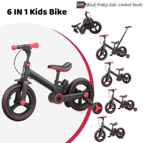 Multi-Functional Toddler Bike with Training Wheels