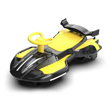 12V Wiggle Car, Flashing Wheels, Bluetooth, Music
