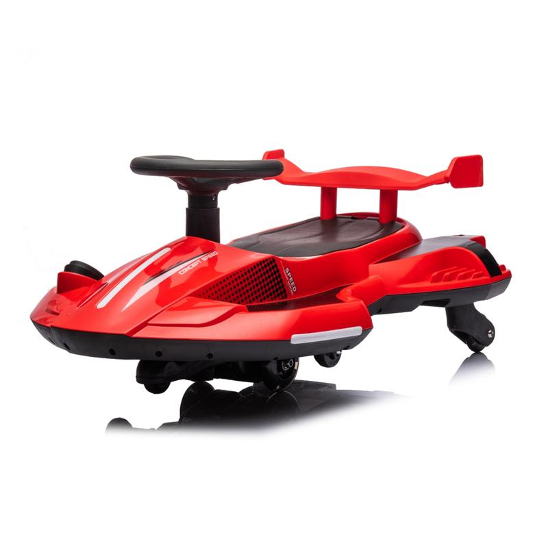 12V Wiggle Car, Flashing Wheels, Bluetooth, Music