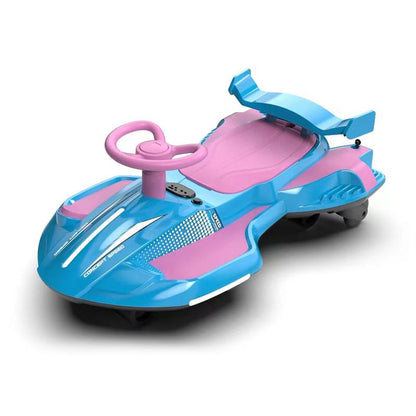 12V Wiggle Car, Flashing Wheels, Bluetooth, Music