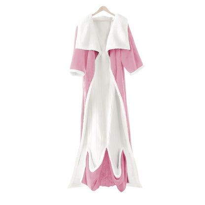 Heated wearable blanket with sleeves