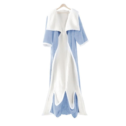 Heated wearable blanket with sleeves