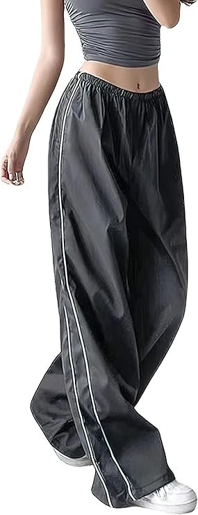 Women's Baggy Y2K Parachute Pants