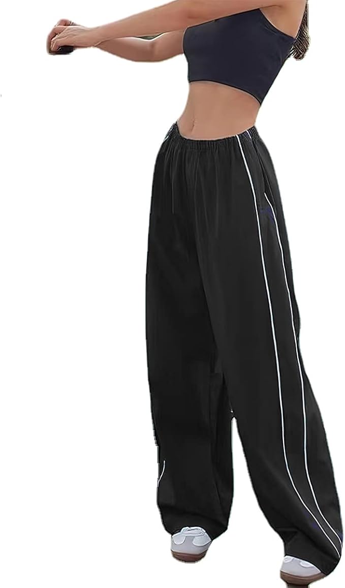 Women's Baggy Y2K Parachute Pants