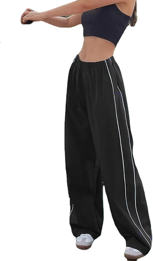 Women's Baggy Y2K Parachute Pants
