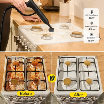 Powerful steam cleaner & mop, multi-purpose.